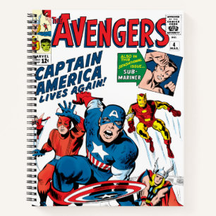 The Avengers #4 Comic Cover Notebook