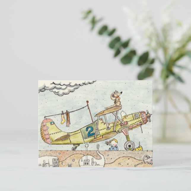 The Aviator Postcard (Standing Front)