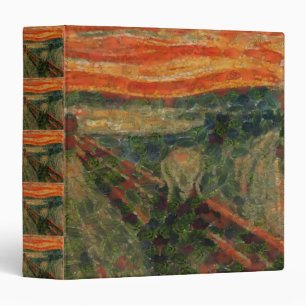 The Avocado Scream Fine Art Vegan Spoof  Binder