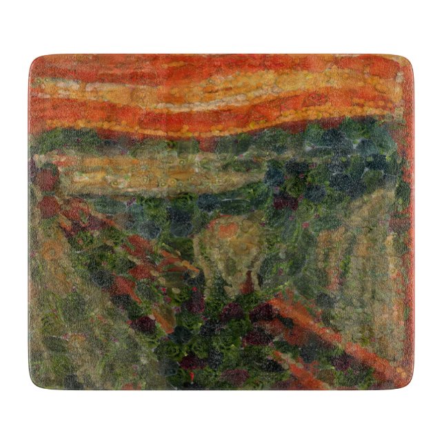 The Avocado Scream Fine Art Vegan Spoof  Cutting Board (Front)