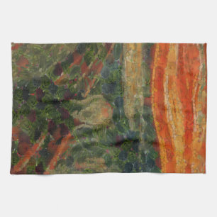 The Avocado Scream Fine Art Vegan Spoof Kitchen Towel