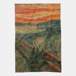 The Avocado Scream Fine Art Vegan Spoof Kitchen Towel