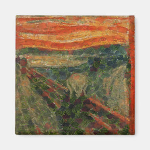 The Avocado Scream Fine Art Vegan Spoof Magnet