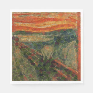 The Avocado Scream Fine Art Vegan Spoof  Napkin