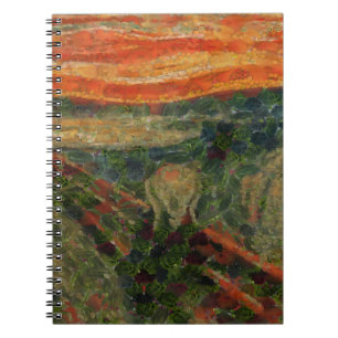 The Avocado Scream Fine Art Vegan Spoof  Notebook