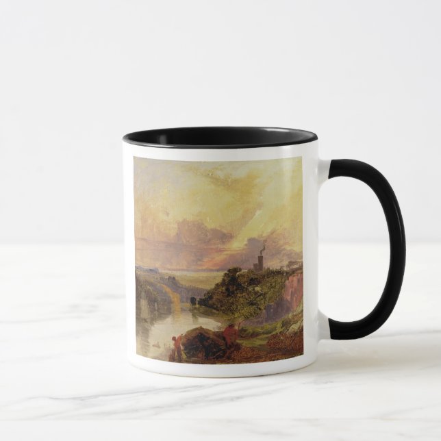 The Avon Gorge at Sunset (oil on paper) Mug (Right)