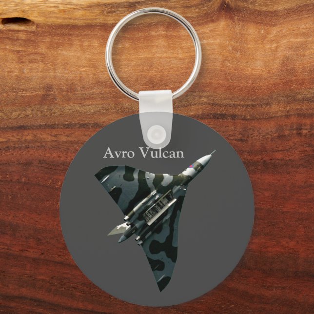 The Avro Vulcan Military Delta Wing Aircraft Keychain (Front)