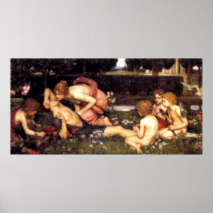 The Awakening of Adonis by John William Waterhouse Poster