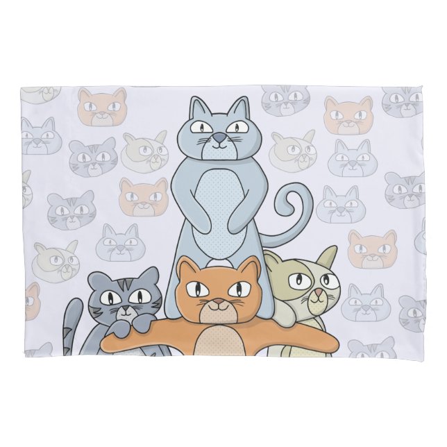 The Awesome Cats Pillowcase (Front)