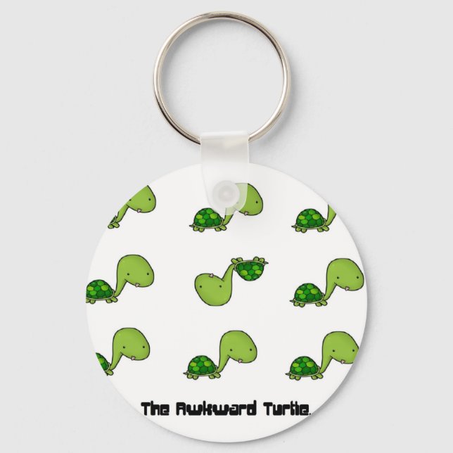 The Awkward Turtle Keychain (Front)