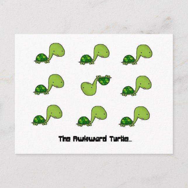 The Awkward Turtle Postcard (Front)