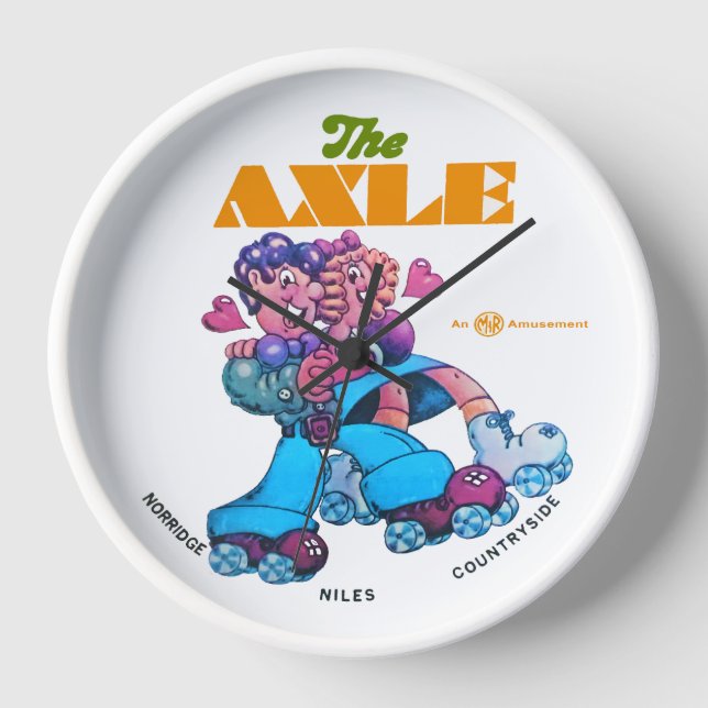 The Axle Roller Skating Rinks of Illinois. Clock (Front)