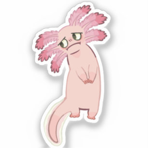 The Axolotl // Custom-Cut Vinyl Sticker