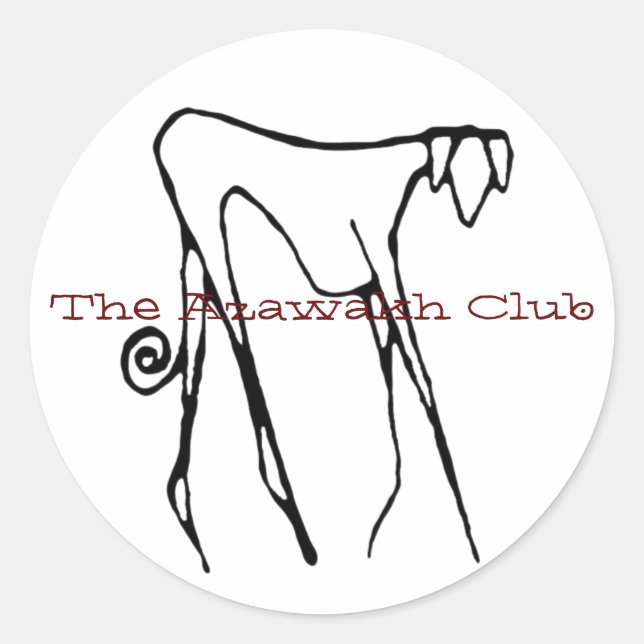 The Azawakh Club Sticker (Front)