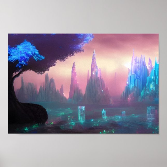 The Azure Hills of Aerthian Poster (Front)