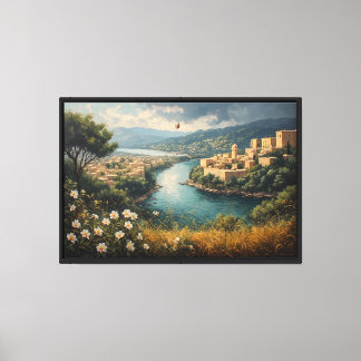 The Azure River of the Ancient Citadel Canvas Print
