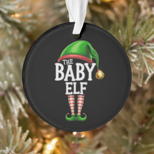 The Baby Elf Group Matching Family Christmas Ornament