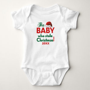 The Baby who stole Christmas with year Bodysuit