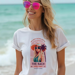 The Bach Party Crew Retro Woman Bachelorette Party Tri-Blend Shirt