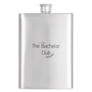 the bachelor club name year stylish trendy curvy hip flask