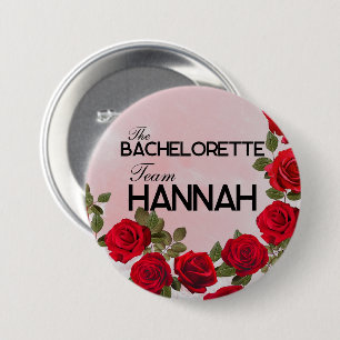 The Bachelorette Team Button, Large, 3 Inch 3 Inch Round Button