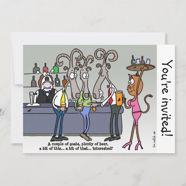 The bachelor's party invitation (Front)