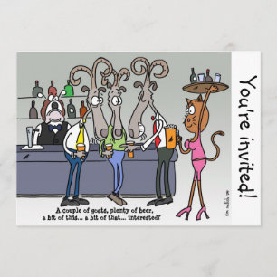 The bachelor's party invitation