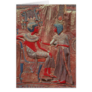 The back of the throne of Tutankhamun