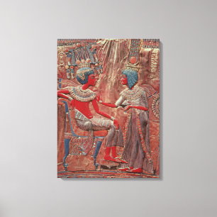 The back of the throne of Tutankhamun Canvas Print