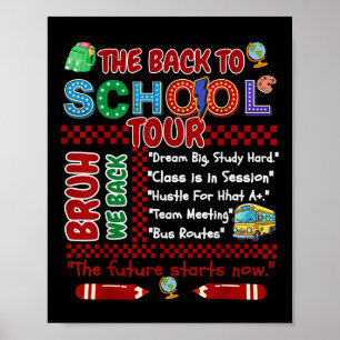 The Back To School Tour Bruh First Day Of School  Poster