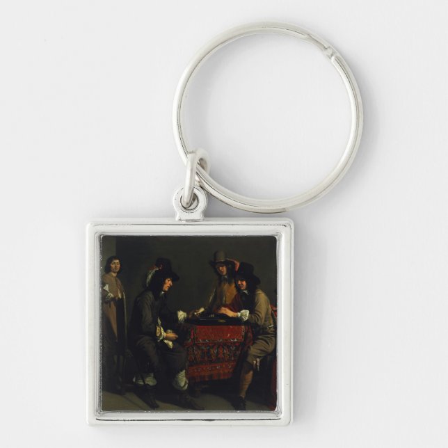 The Backgammon Players Keychain (Front)