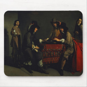 The Backgammon Players Mouse Pad