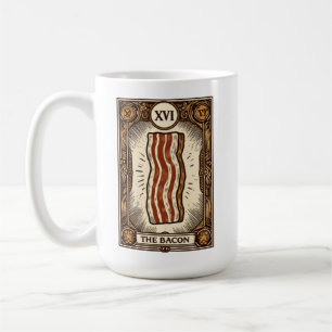 The Bacon Tarot Card Meat Magic Coffee Mug