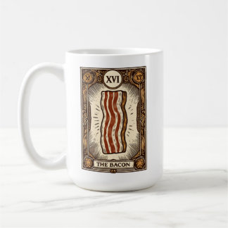 The Bacon Tarot Card Meat Magic Coffee Mug
