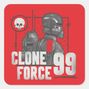 The Bad Batch   Clone Force 99 - Echo Square Sticker