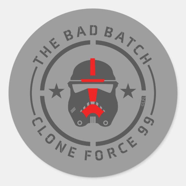 The Bad Batch | Clone Force 99 - Hunter Classic Round Sticker (Front)