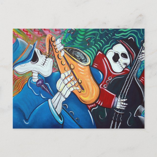 The Bad Blues Bone Band Postcard (Front)