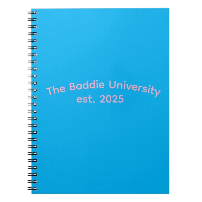 The Baddie University  Notebook (Front)