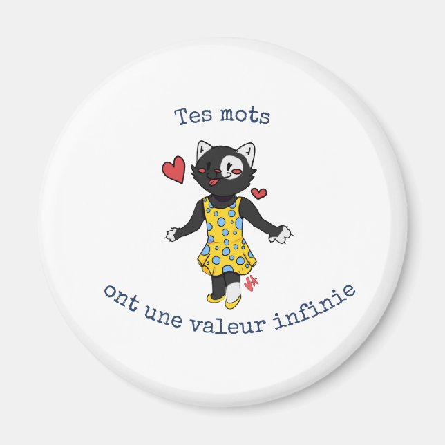 The Badge of the Power of Language Magnet (Front)