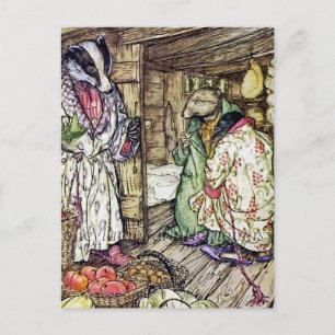“The Badger’s House” by Arthur Rackham Postcard