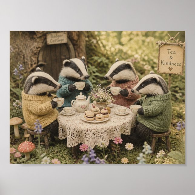 The Badger Tea Party Poster (Front)