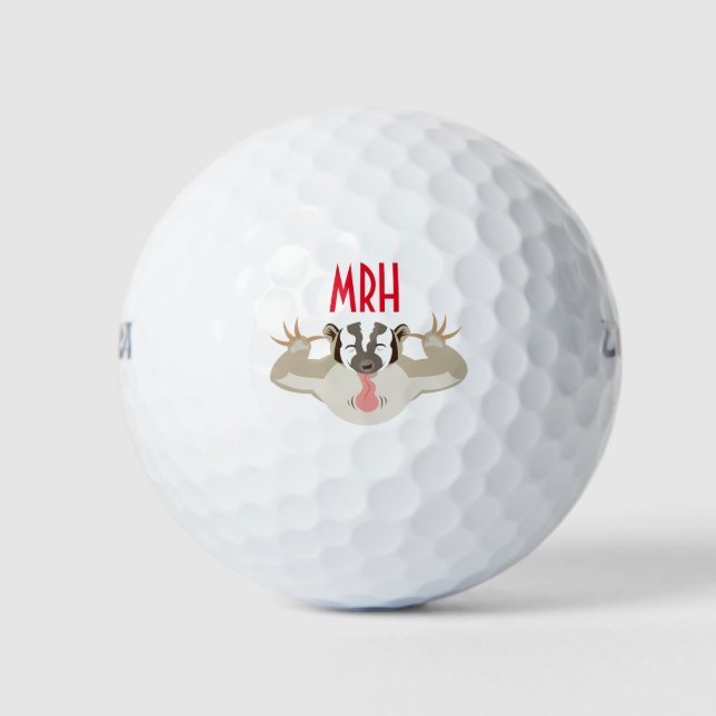 The Badgering Badger_It's my ball_Personalized Golf Balls (Front)