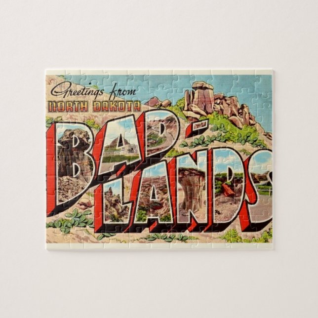 The Badlands 8x10 Postcard Jigsaw Puzzle (Horizontal)