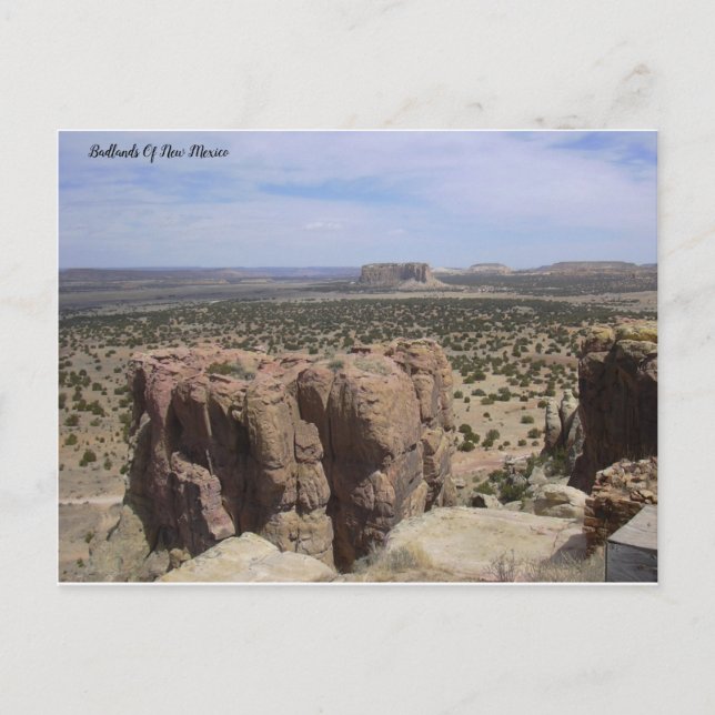 The Badlands Of New Mexico Postcard (Front)