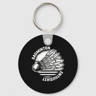 The Badminton Enthusiast Shuttle Badminton Racket Keychain