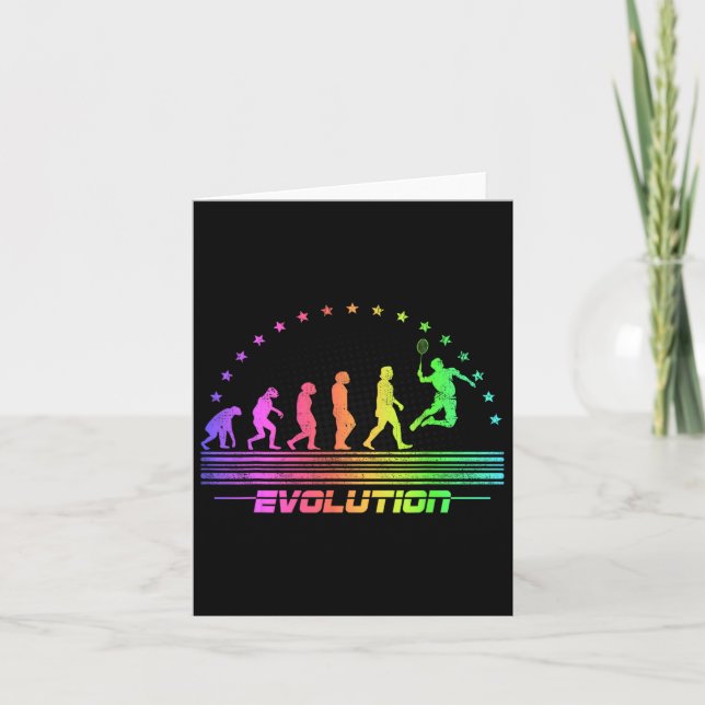 The Badminton Evolutions Retro Shuttle Men's Badmi Card (Front)