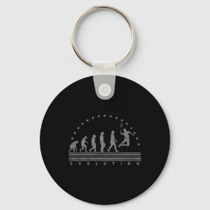 The Badminton Evolutions Retro Shuttle Men's Badmi Keychain