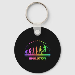 The Badminton Evolutions Retro Shuttle Men's Badmi Keychain
