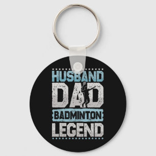 The Badminton Legends Retro Shuttle Men's Badminto Keychain