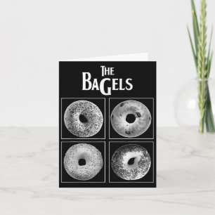 The Bagels Funny Bagel Bread Foodie Lover Bakery F Card